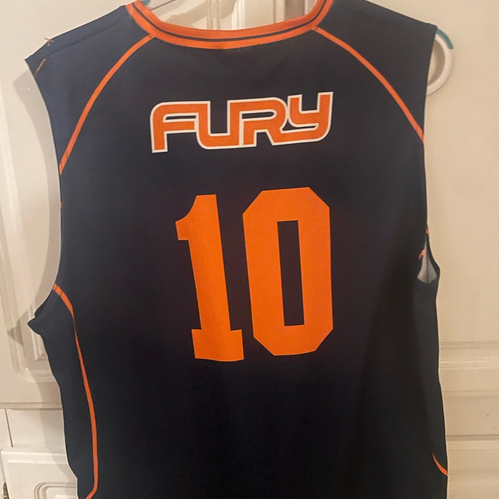 Alleson Athletic Navy and Orange Jersey
